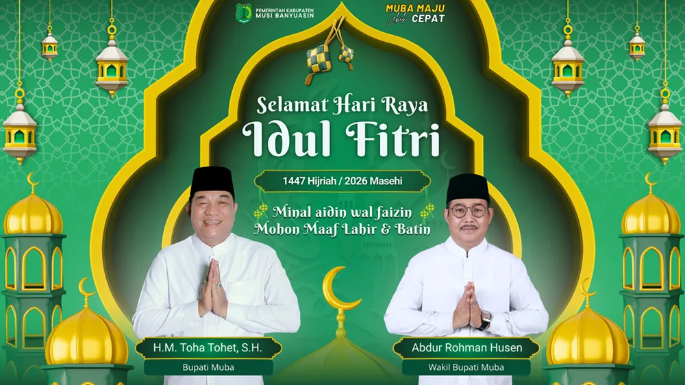 Banner lebaran pemkab muba